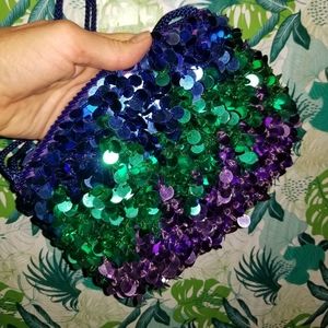 Retro 80's Sequined eveningwear purse